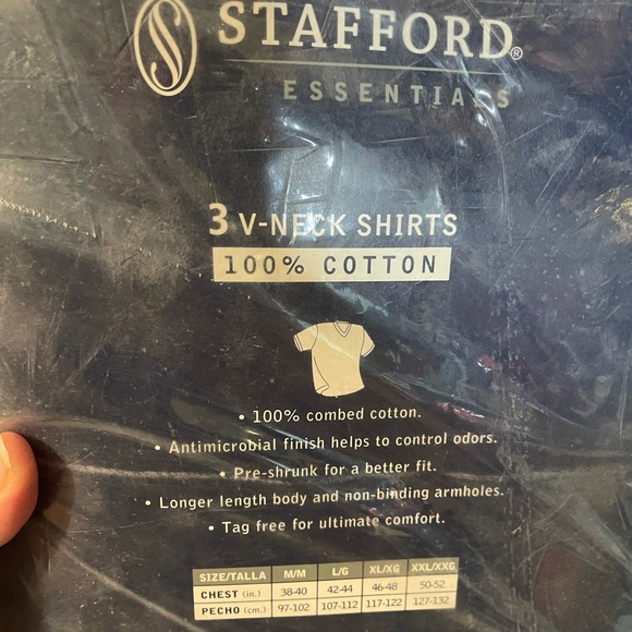Stafford V-neck shirts brand new in package sz XXL - Picture 6 of 9